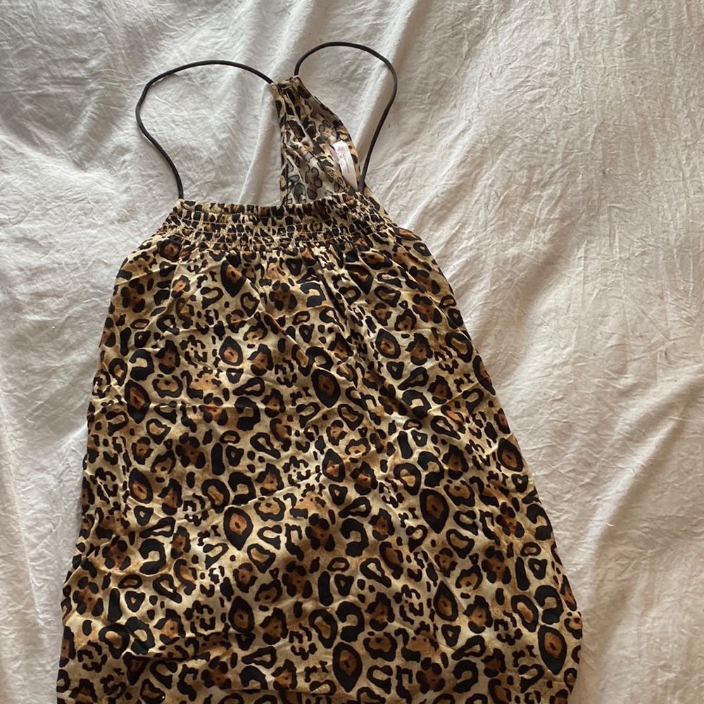 Cheetah print tank top